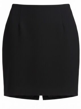 Luca Luca Classic Wool & Silk Black Women's Pencil Skirt